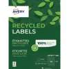 Etiquette autocollante avery adresse recyclee laser blanc 38,1 x 21,2 mm boite de 6500