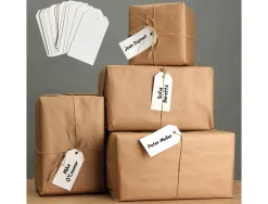 Etiquette avery americaine papier recycle rigide 100x55mm sans fils coloris blanc 1000 unites