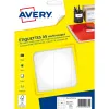 Etiquette avery impression laser jet encre et copieur 35x49mm coloris blanc pochette 256 unites