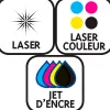 Etiquette avery multi-usages diam. 30 mm impression laser / jet d'encre / copieur coloris rouge 240 unites