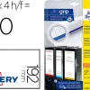 Etiquette avery pour dos de classeur ilc blanc 192 x 38 m boite de 175