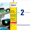 Etiquette avery ultra resistantes polyester laser blanc 199,6 x 143,5mm boite de 40
