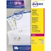 Etiquette expedition avery impression laser 38,1x21,2mm coloris blanc pochette 975 unites