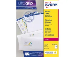 Etiquette expedition avery impression laser 99,1x57mm coloris blanc pochette 150 unites