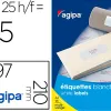 Etiquette multi-usage apli agipa format a4 210x297mm coins droits 25 feuilles 25 unites