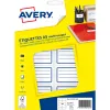 Etiquette scolaire avery impression laser jet encre et copieur 36x56mm coloris blanc lignes bleues pochette 120
