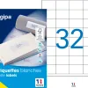 Etiquettes adhesive apli agipamulti usage dim.51x33,8mm - boite de 3200un