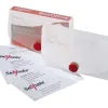 Etui cartes de visite snopake rigide femeture bouton pression capacite 50 unites coloris transparent