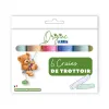 Etui craies de trottoir ulmann 6 unites coloris assortis