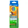 Etui crayons de couleur geantes lyra forme hexagonales bois 18cm mine 6mm 6 unites coloris