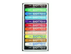 Etui pastels a l huile olio giotto forme ronde 67mm 12 unites coloris assortis
