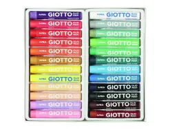 Etui pastels a l huile olio giotto forme ronde 67mm 24 unites coloris assortis