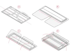Etui porte-masque makito polypropilene resistant pour le ranger dans la poche ou le sac 8,5x6cm