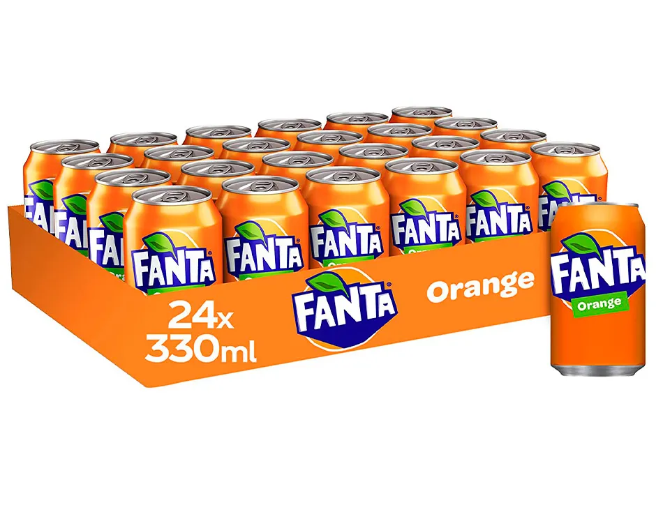 Fanta orange slim can 33cl/24