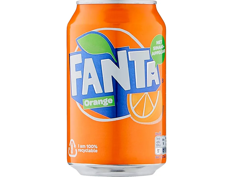 Fanta orange slim can 33cl/24