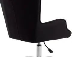 Fauteuil bureau q-connect messina recouvert tissu base metal chrome hauteur max 960mm largeur 570mm prof 620mm noir