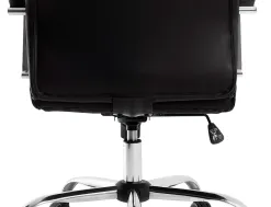 Fauteuil de direction q-connect modena simili cuir base acier chrome hauteur max 1210mm largeur 630mm prof 680mm noir