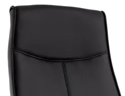 Fauteuil de direction q-connect modena simili cuir base acier chrome hauteur max 1210mm largeur 630mm prof 680mm noir
