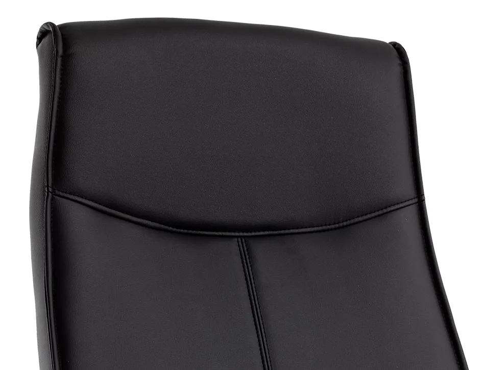 Fauteuil de direction q-connect modena simili cuir base acier chrome hauteur max 1210mm largeur 630mm prof 680mm noir