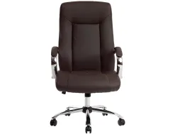 Fauteuil de direction q-connect verona simili cuir base acier chrome hauteur max 1210mm largeur 650mm prof 730mm marron