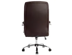 Fauteuil de direction q-connect verona simili cuir base acier chrome hauteur max 1210mm largeur 650mm prof 730mm marron