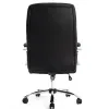 Fauteuil de direction q-connect verona simili cuir base acier chrome hauteur max 1210mm largeur 650mm prof 730mm noir