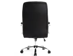 Fauteuil de direction q-connect verona simili cuir base acier chrome hauteur max 1210mm largeur 650mm prof 730mm noir