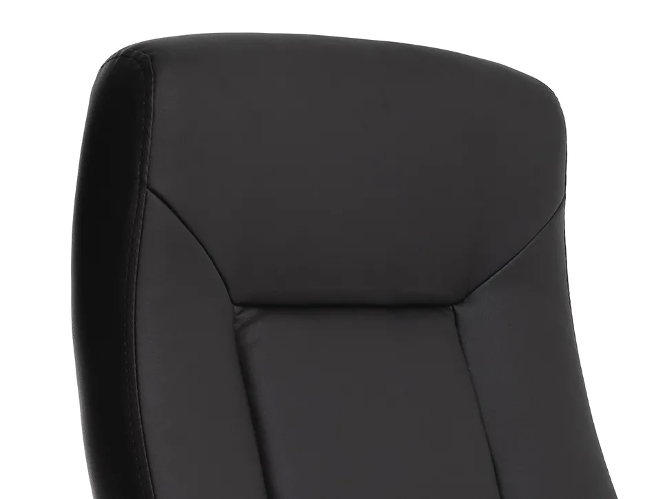 Fauteuil de direction q-connect verona simili cuir base acier chrome hauteur max 1210mm largeur 650mm prof 730mm noir