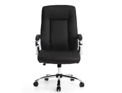Fauteuil de direction q-connect verona simili cuir base acier chrome hauteur max 1210mm largeur 650mm prof 730mm noir