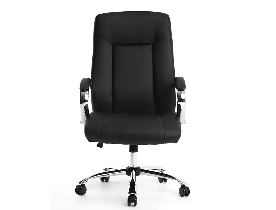 Fauteuil de direction q-connect verona simili cuir base acier chrome hauteur max 1210mm largeur 650mm prof 730mm noir