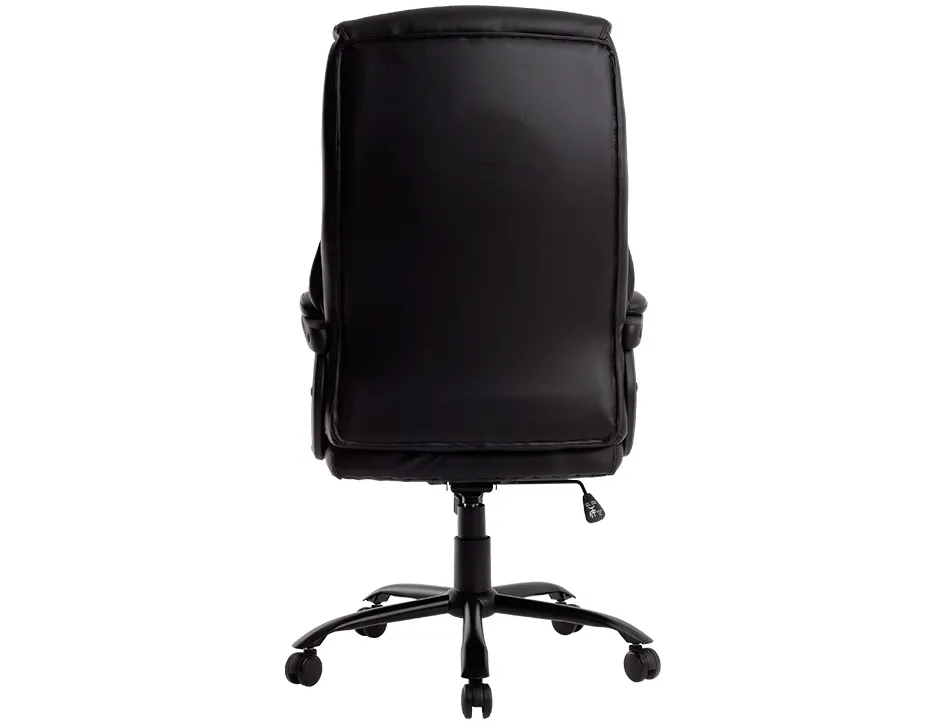 Fauteuil de direction q-connect bolzano simili cuir base acier hauteur max 1260mm largeur 650mm prof 730mm coloris noir