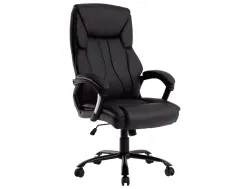 Fauteuil de direction q-connect bolzano simili cuir base acier hauteur max 1260mm largeur 650mm prof 730mm coloris noir