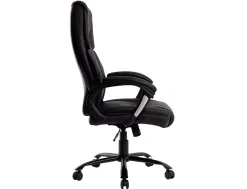 Fauteuil de direction q-connect bolzano simili cuir base acier hauteur max 1260mm largeur 650mm prof 730mm coloris noir