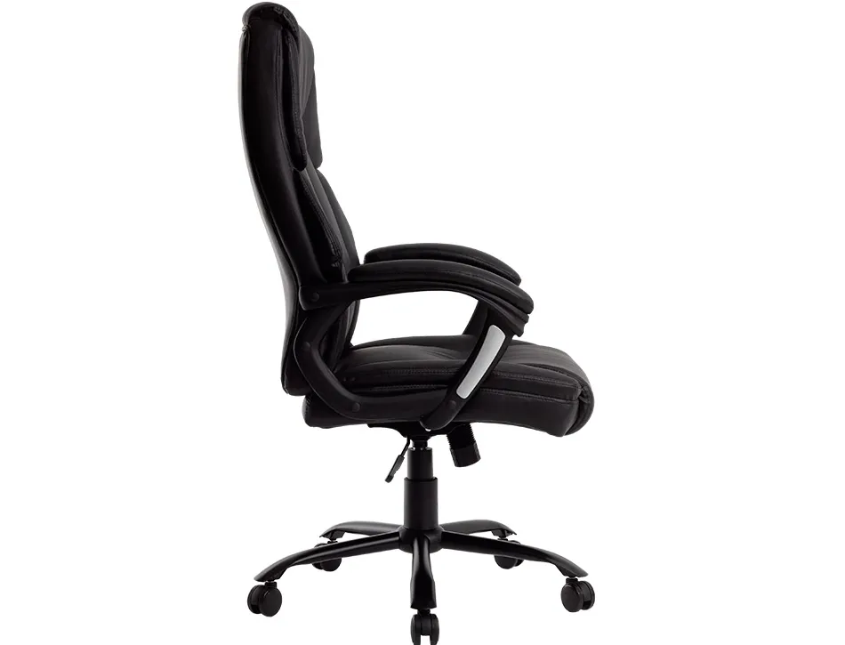 Fauteuil de direction q-connect bolzano simili cuir base acier hauteur max 1260mm largeur 650mm prof 730mm coloris noir
