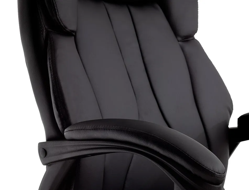 Fauteuil de direction q-connect bolzano simili cuir base acier hauteur max 1260mm largeur 650mm prof 730mm coloris noir