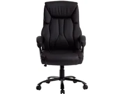 Fauteuil de direction q-connect bolzano simili cuir base acier hauteur max 1260mm largeur 650mm prof 730mm coloris noir