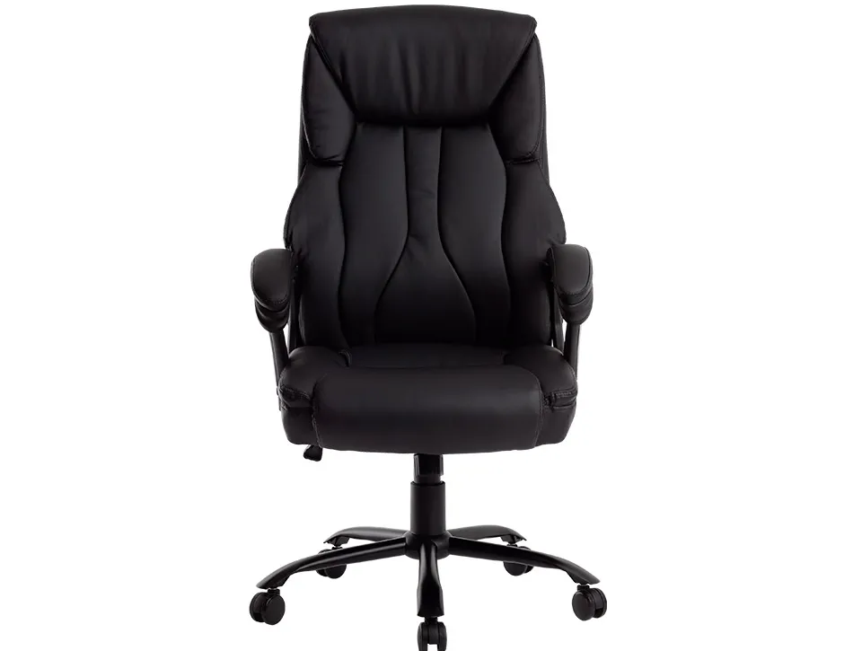 Fauteuil de direction q-connect bolzano simili cuir base acier hauteur max 1260mm largeur 650mm prof 730mm coloris noir