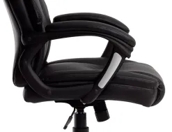 Fauteuil de direction q-connect bolzano simili cuir base acier hauteur max 1260mm largeur 650mm prof 730mm coloris noir