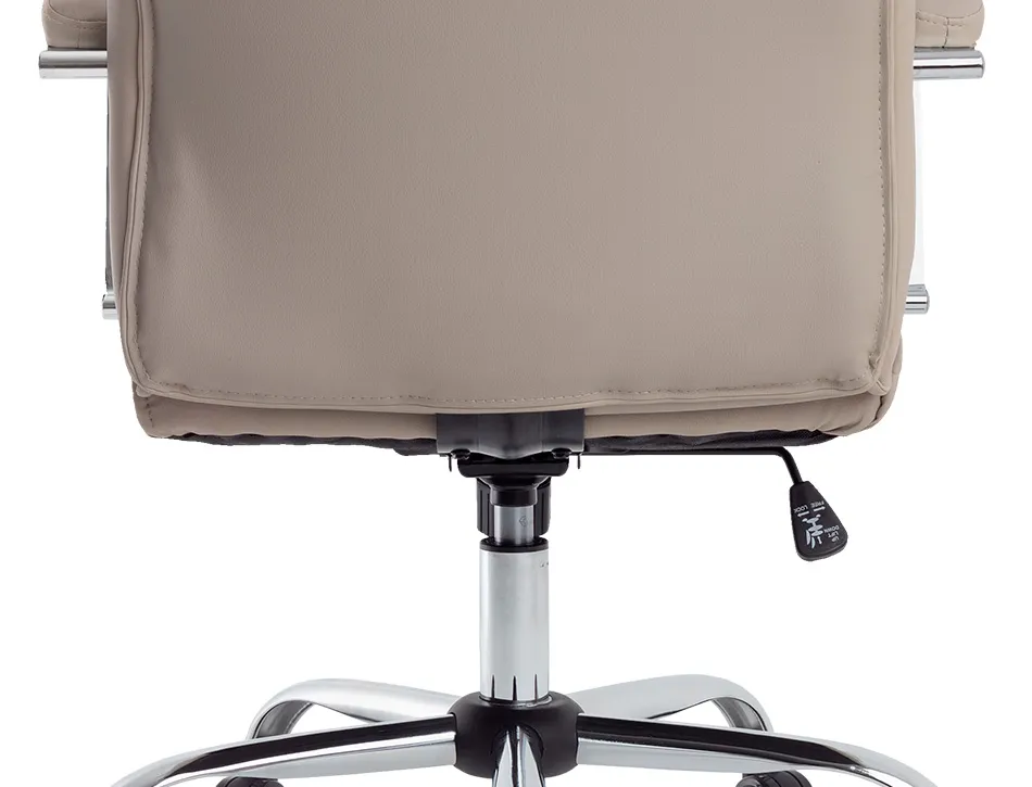 Fauteuil de direction q-connect modena simili cuir base acier chrome hauteur max 1210mm largeur 630mm prof 680mm gris