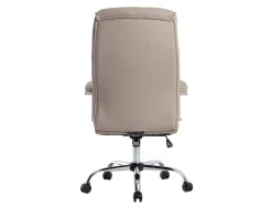 Fauteuil de direction q-connect modena simili cuir base acier chrome hauteur max 1210mm largeur 630mm prof 680mm gris