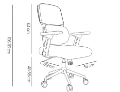 Fauteuil ergonomique q-connect lucca maille base metal chrome hauteur max 1090mm largeur 700mm prof 650mm coloris noir
