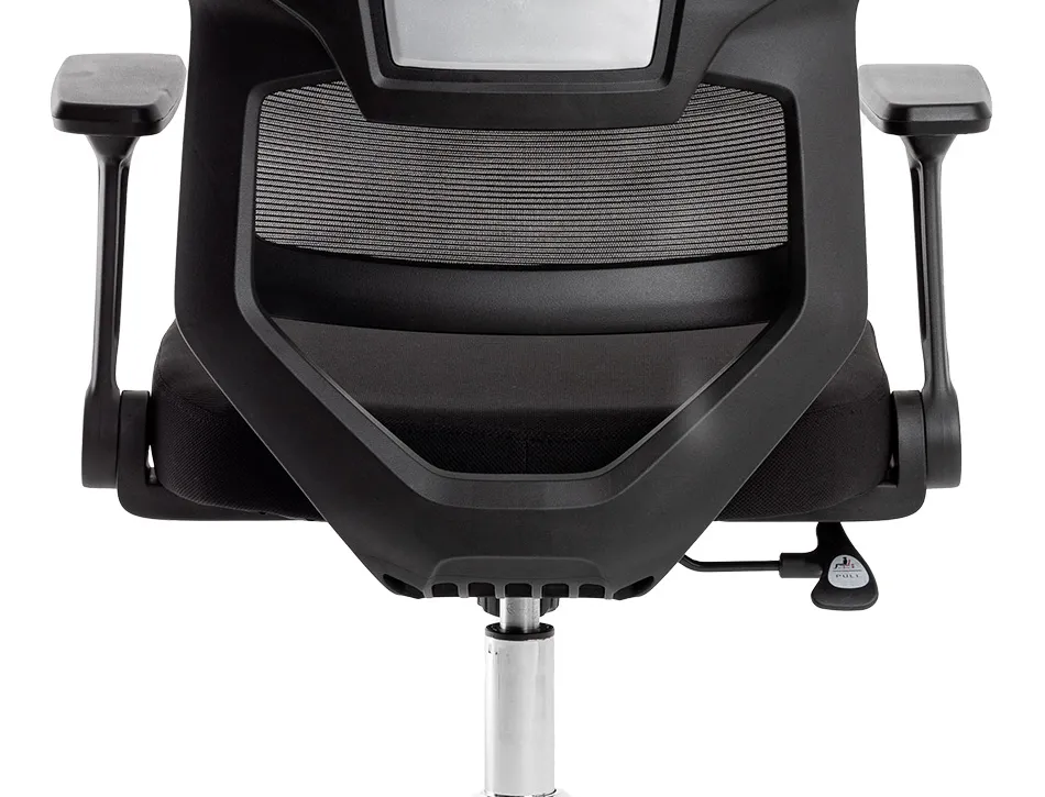 Fauteuil ergonomique q-connect lucca maille base metal chrome hauteur max 1090mm largeur 700mm prof 650mm coloris noir