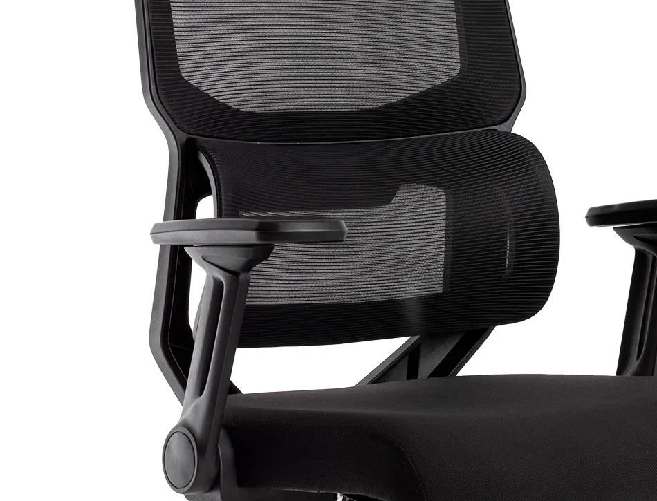 Fauteuil ergonomique q-connect lucca maille base metal chrome hauteur max 1090mm largeur 700mm prof 650mm coloris noir