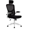 Fauteuil ergonomique q-connect palermo maille base nylon hauteur max 1300mm largeur 630mm prof 680mm noir et blanc