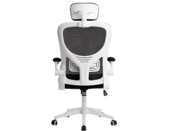 Fauteuil ergonomique q-connect palermo maille base nylon hauteur max 1300mm largeur 630mm prof 680mm noir et blanc