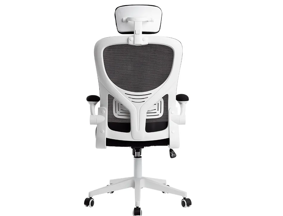 Fauteuil ergonomique q-connect palermo maille base nylon hauteur max 1300mm largeur 630mm prof 680mm noir et blanc