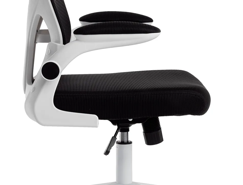 Fauteuil ergonomique q-connect palermo maille base nylon hauteur max 1300mm largeur 630mm prof 680mm noir et blanc