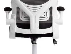 Fauteuil ergonomique q-connect palermo maille base nylon hauteur max 1300mm largeur 630mm prof 680mm noir et blanc