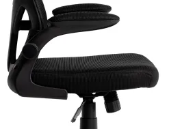 Fauteuil ergonomique q-connect palermo maille base nylon hauteur max 1300mm largeur 630mm prof 680mm coloris noir