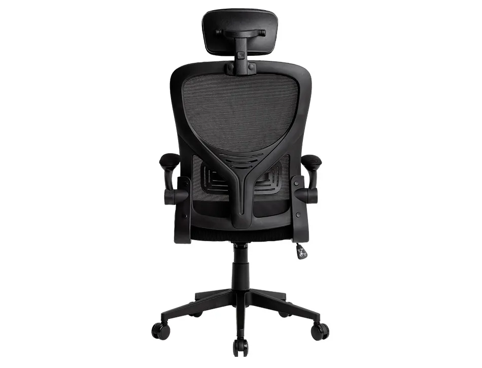 Fauteuil ergonomique q-connect palermo maille base nylon hauteur max 1300mm largeur 630mm prof 680mm coloris noir